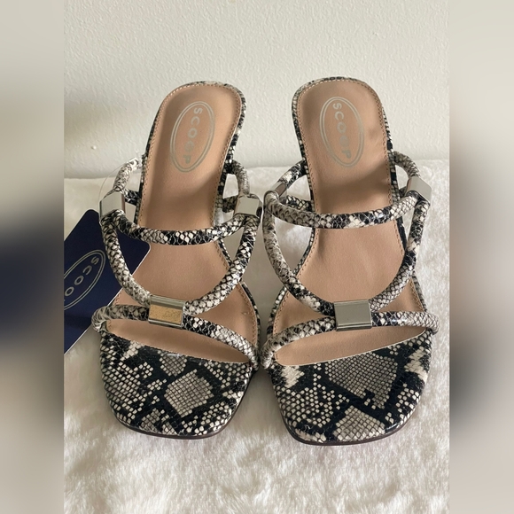Scoop NYC Snakeskin Patterned Heels - Picture 4 of 10